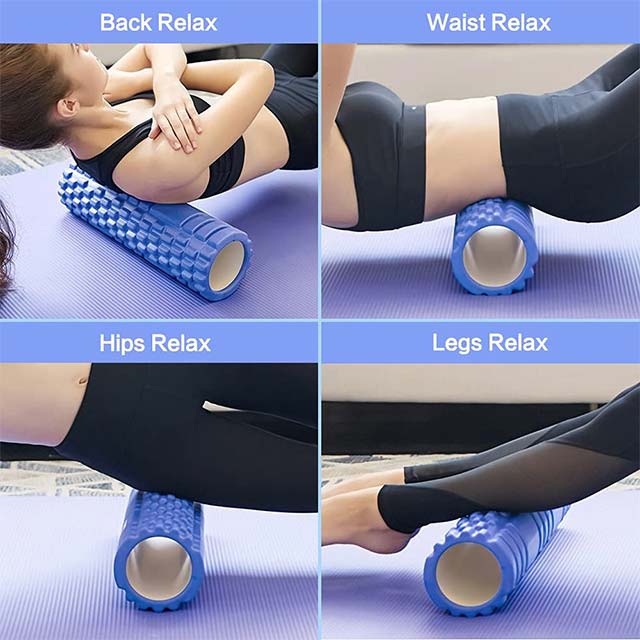 Foam Roller, Super Massage Foam Roller for Car Massage, Exercise Muscle Roller for Muscle Massage, Trigger Point Grid for Yoga