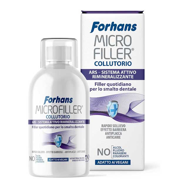 Forhans Remineralizing Microfiller Mouthwash – Dental Enamel Repair, Quick Sensitive Teeth Relief & Antiplaque Action | Paraben & Fluoride-Free