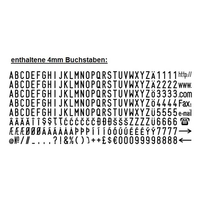 GENIE S-884 Eco Stamp Set - Self-Inking Stamp - 11378