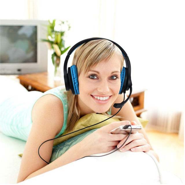 Gaming Headset SL-300 Blue – Ultimate Sound & Comfort for Gamers