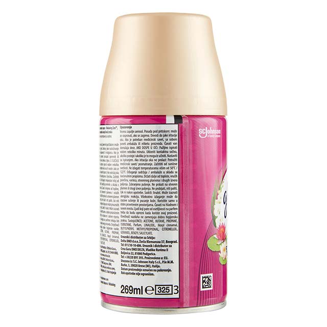 Glade Automatic Room Fragrance Refill Spray – Relaxing Zen, 270ml for Enhanced Home & Office Ambience