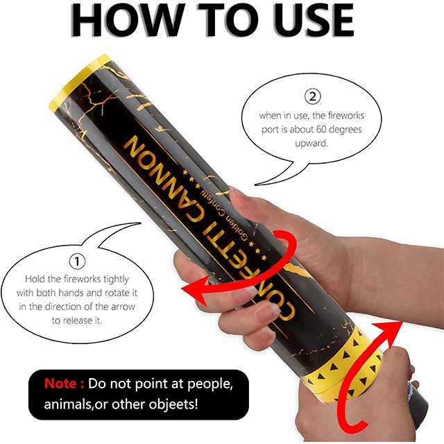 Gold Confetti Poppers