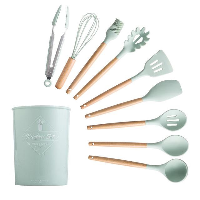 Ensemble de 12 ustensiles de cuisine en silicone