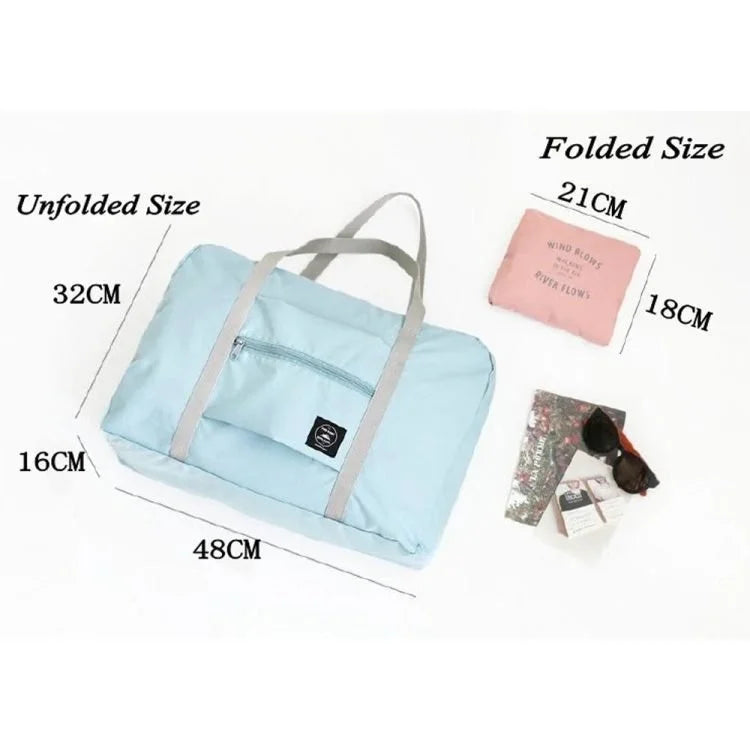 Foldable Travel Duffel Bag – Large Capacity Nylon Luggage Bag for Travel, Gym, Shopping & Weekend Trips