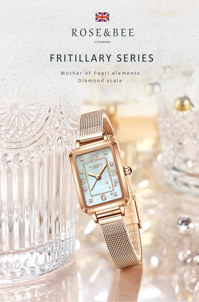 ساعة روز آند بي النسائية المصنوعة من الفولاذ المقاوم للصدأ (4014)