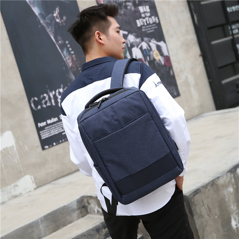 Plain Waterproof School Backpack (EGB008)