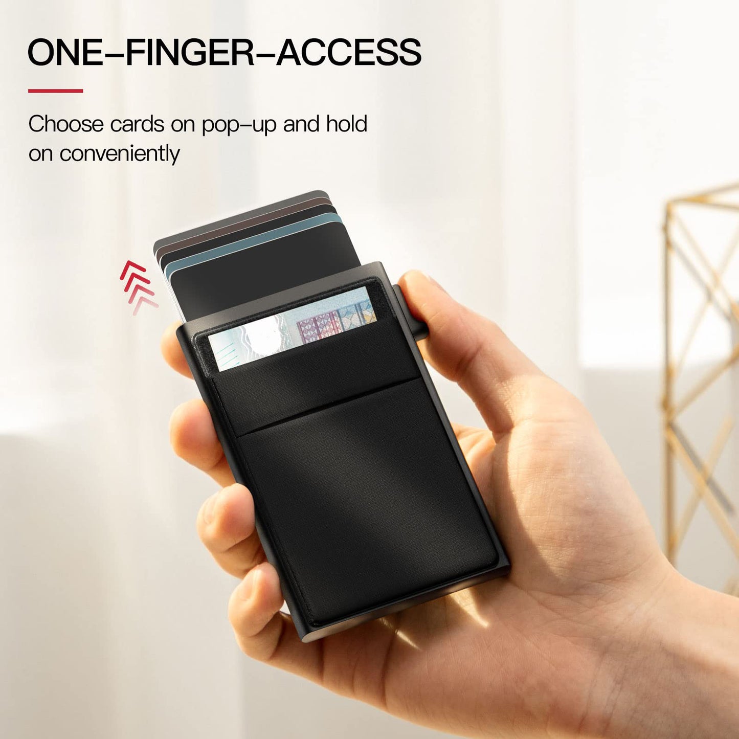 RFID Black Card Wallet Holder