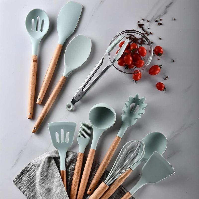 Ensemble de 12 ustensiles de cuisine en silicone