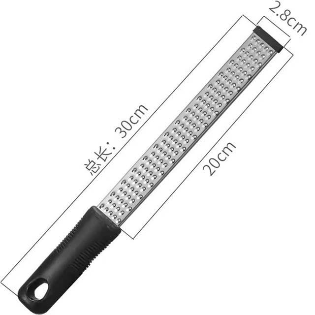 12-Inch Multifunctional Stainless Steel Grater – Cheese, Chocolate, Lemon Zester & Fruit Peeler Kitchen Tool