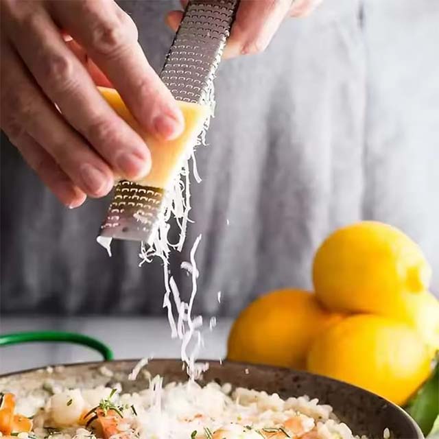 12-Inch Multifunctional Stainless Steel Grater – Cheese, Chocolate, Lemon Zester & Fruit Peeler Kitchen Tool