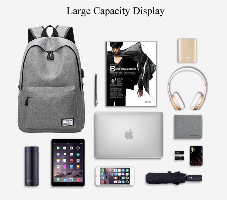 Men's Casual USB Laptop Backpack (EGB014)