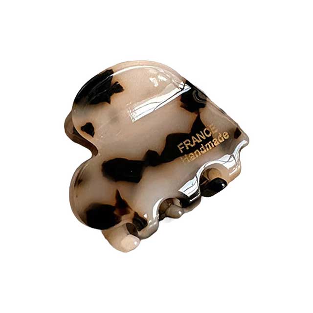 Heart-Shaped Acetic Acid Hair Claw Clip for Women & Girls – Creative Half-Up Hair Gripper Accessory