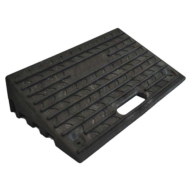 Heavy Duty Rubber Kerb Ramp – Non-Slip Portable Threshold Ramp for Driveway, Sidewalk, Wheelchair, Car, Truck, Bike & Motorcycle (Black)