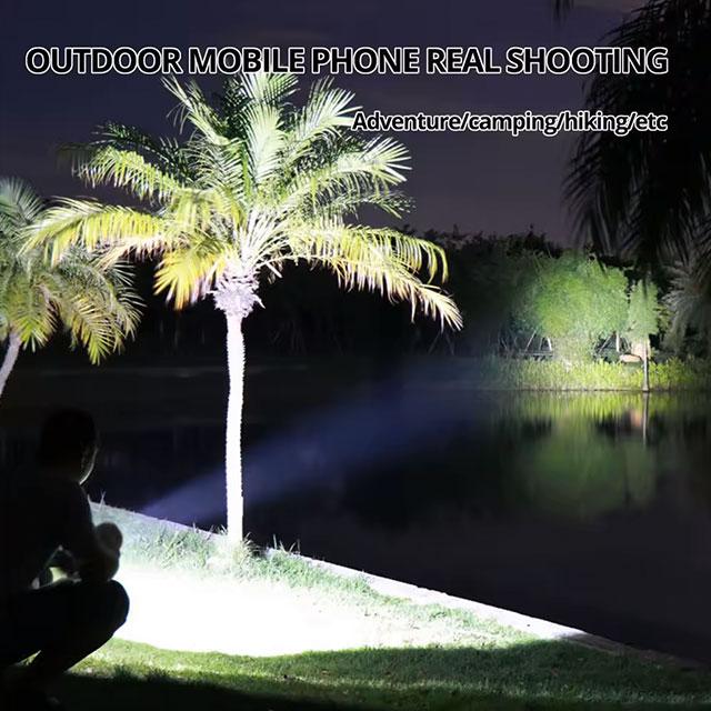 High-Power Rechargeable LED Flashlight – 7LED Camping Torch with COB Side Light, Lightweight & Durable for Outdoor Use