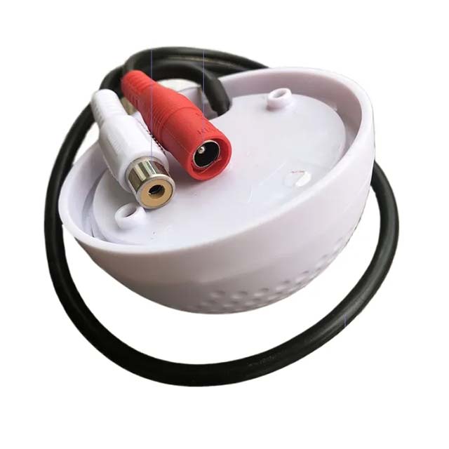 High Sensitivity Mini Audio Monitor Mic for CCTV Home Security & Health Gear – External Sound Pickup for Surveillance Cameras