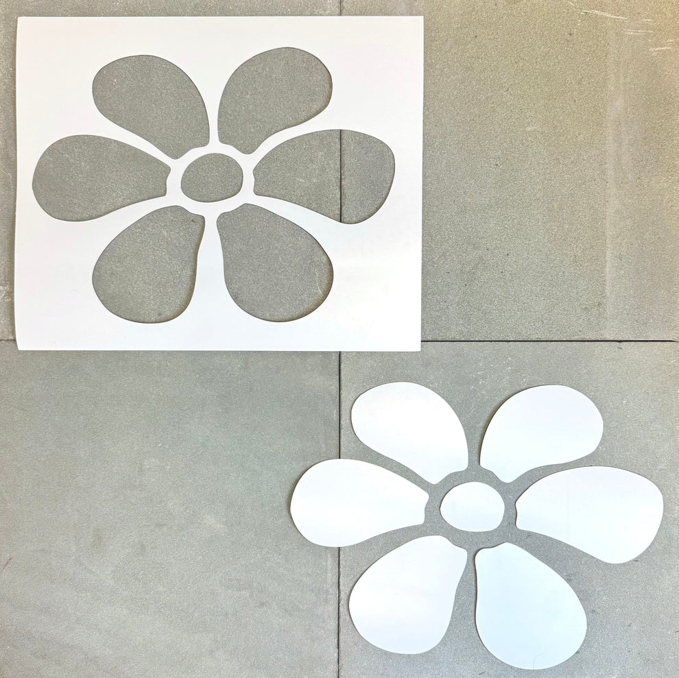 36-Piece Flower Blossom Pop-Out Stencil Set 12.5×12.5cm | Reusable Floral Painting Templates for DIY Crafts, Walls, Furniture & Fabric
