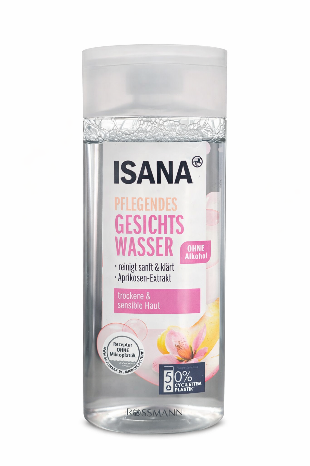 ISANA Nourishing Face Toner for Dry & Sensitive Skin – Alcohol-Free Facial Toner with Apricot Extract & Panthenol