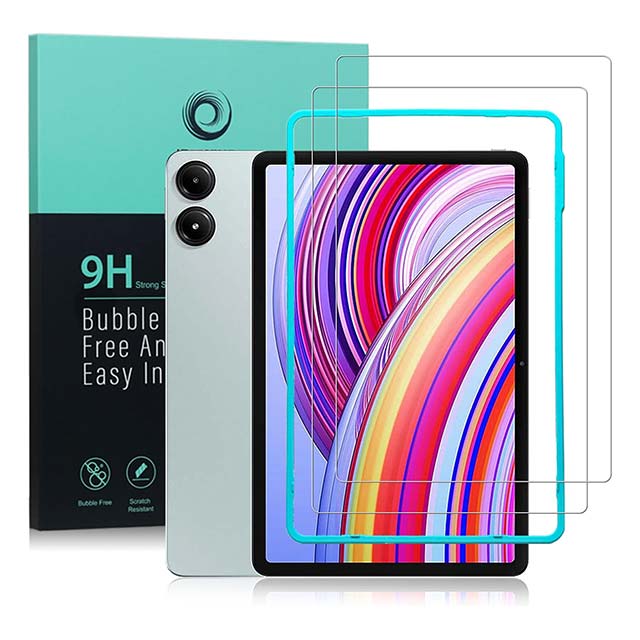 Ibywind Tempered Glass Screen Protector for Xiaomi Redmi Pad Pro & Poco Pad 12.1 (2-Pack) – Fingerprint Reader Compatible & Easy Install