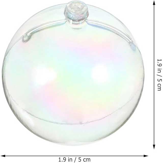 Iridescent Christmas Ball Ornaments