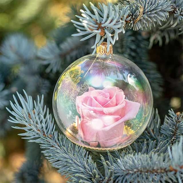 Iridescent Christmas Ball Ornaments