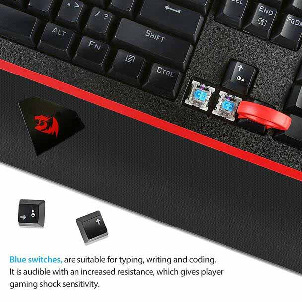 Redragon K558 Andromeda LED Backlit Mechanical Gaming Keyboard