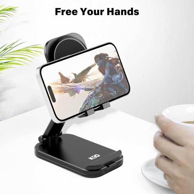 KDD Adjustable Gooseneck Tablet Holder & iPad Stand – Flexible Arm Cell Phone & Tablet Mount for Desk & Bed with Headphone Hanger