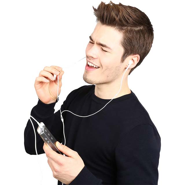 Karaoke System Smartphone Sound Card - Karaoke Night Everyday Carry Technology DSP with Micro USB Port Charging Easily, for Live APP Lecture Performance