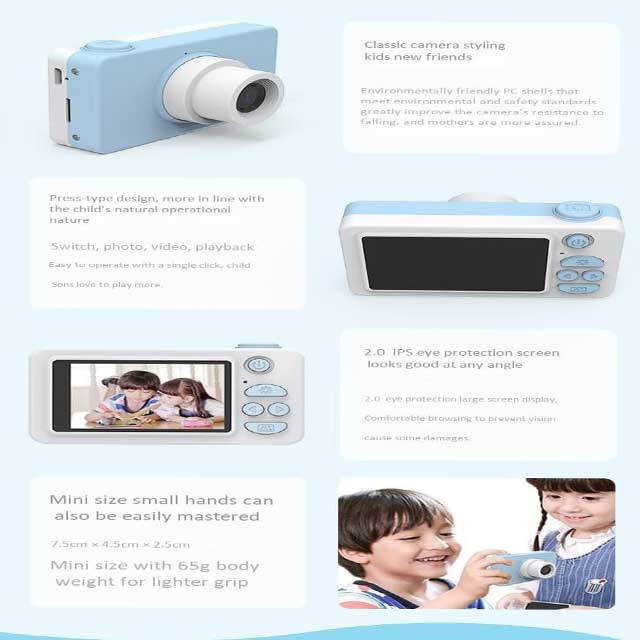 Kids' 8MP Mini Digital Camera – HD Photo SLR Sports Toy, Handheld Portable DV Selfie & Cartoon Gift Camera