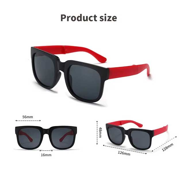 Kids Folding Sunglasses – UV400 Square Shades for Boys & Girls | Brand Design Outdoor Eyewear