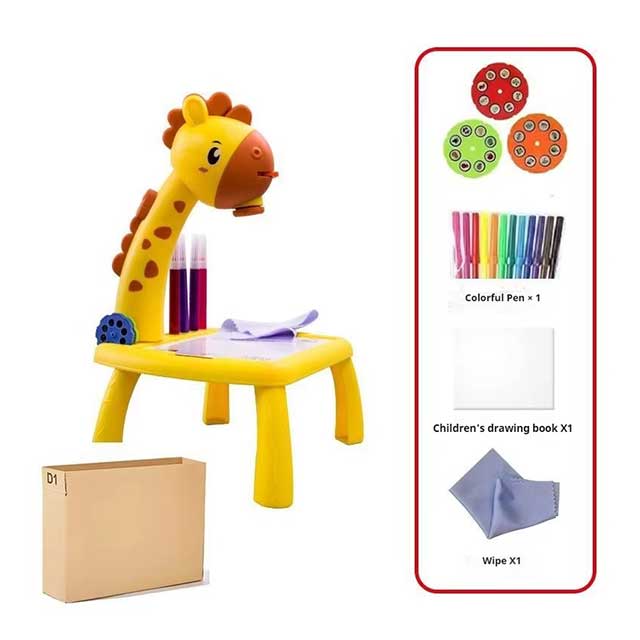 Kids LED Projector Drawing Table – Educational Painting & Learning Toy Set with Art Board