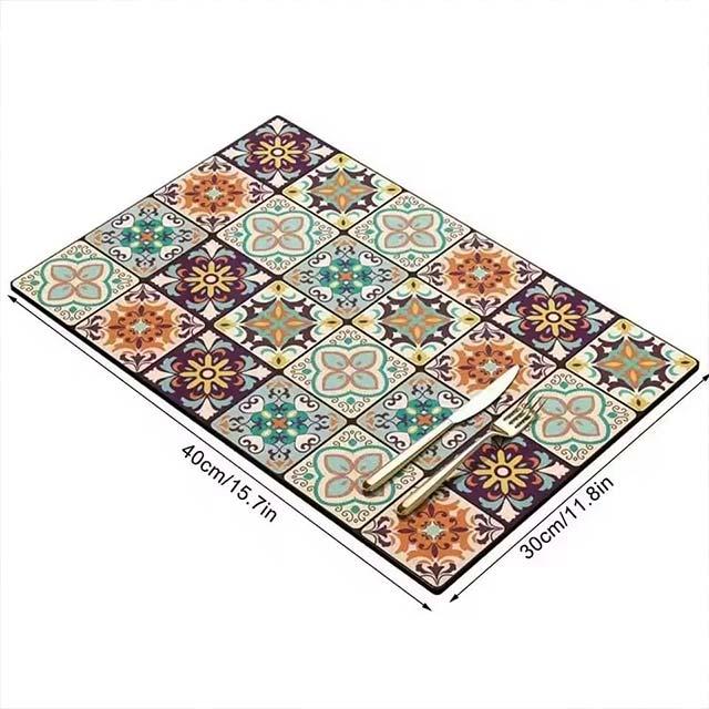 Absorbent Kitchen Drying Mat – Drainage Mat for Cups, Bottles, Tableware & Coffee Bar