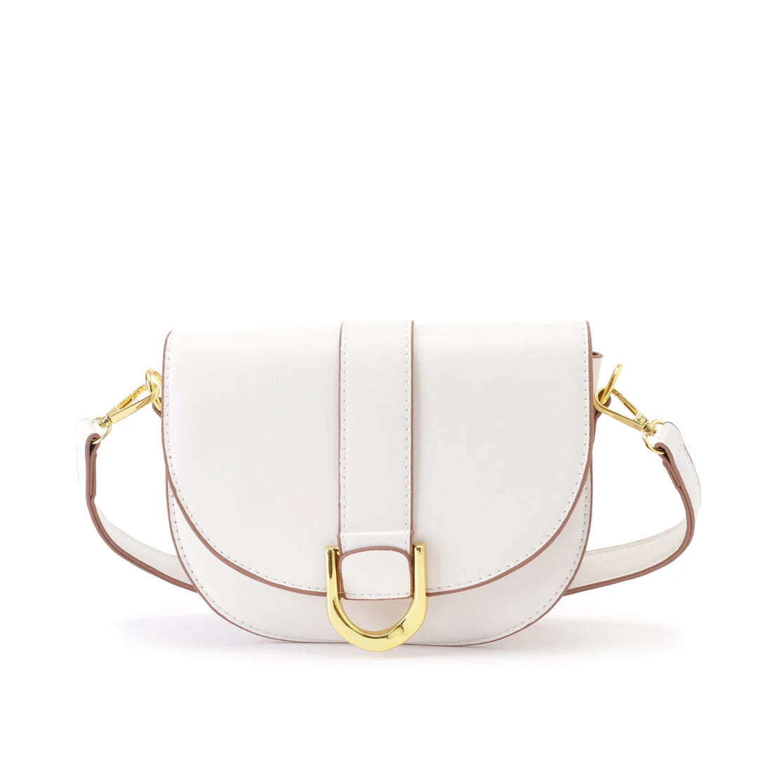 Ladies Half Moon Leather Shoulder Bag
