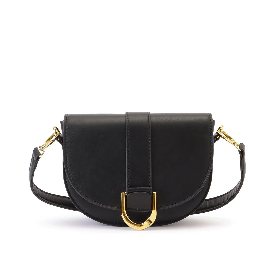 Ladies Half Moon Leather Shoulder Bag