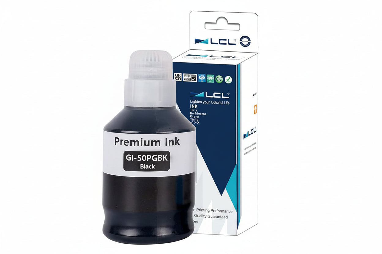 LCL GI-20 Black Ink Bottles Replacement – Premium GI20 Ink Refill for Canon PIXMA G5020/G6020/G7020 Printers