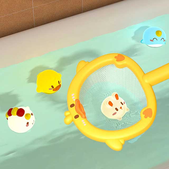 LED Light-Up Bath Toys for Babies – Cute Floating Animal Toys with Induction Lights for Kids’ Water Play