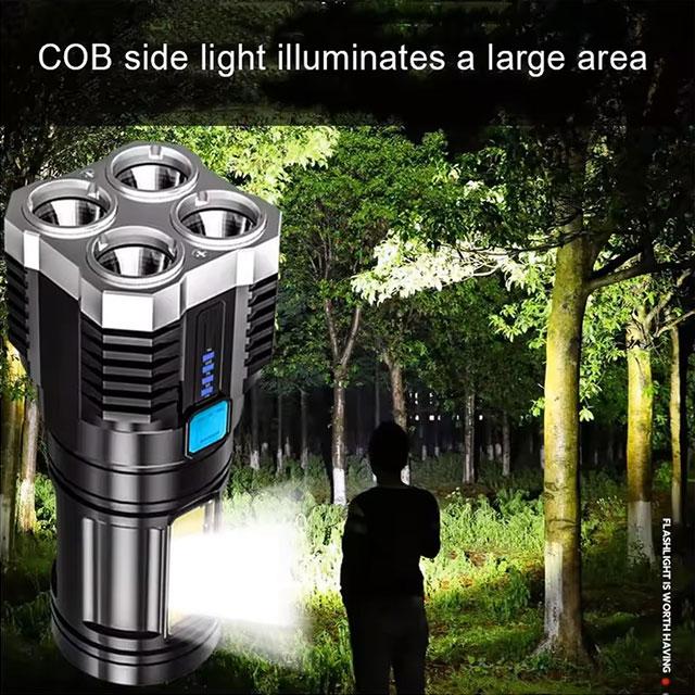 LED Mini Diving Flashlight – Rechargeable High Lumens, Long-Range & Powerful Torch for Camping