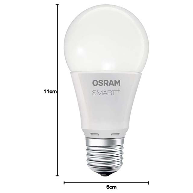 OSRAM Smart+ LED ZigBee Lamp with E27 Socket – Warm White Dimmable Smart Bulb Compatible with Echo Plus & Echo Show (2nd Gen)