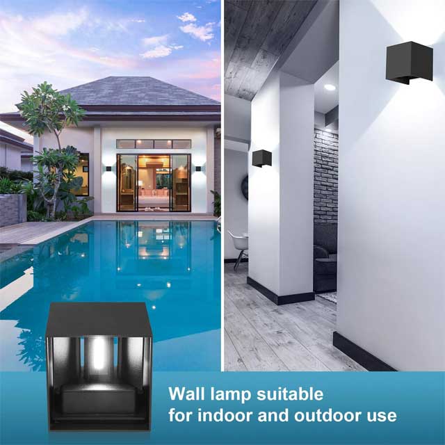 LEDMO LED Up & Down Outdoor Wall Lights – Modern Waterproof Exterior Sconce for Porch, Patio, Garden & Garage