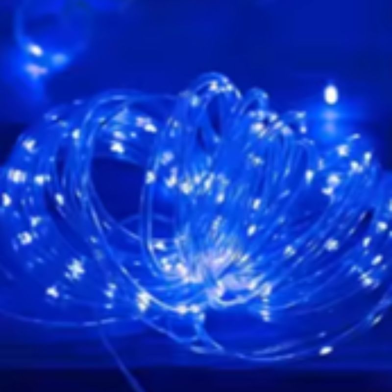 LED Solar Rope String Lights – Waterproof Tube Fairy Lights – Outdoor Solar Garland for Christmas, Garden & Patio Decoration (RGB/Blue/White/Warm)