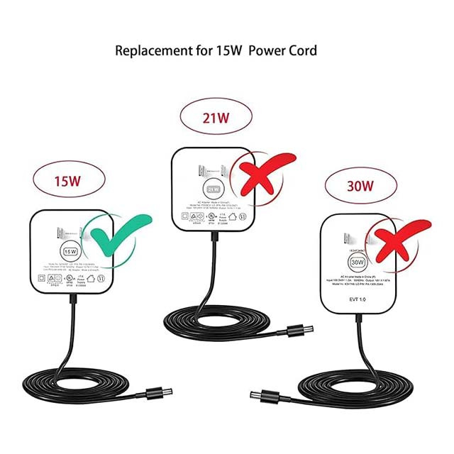 LSV 15W Charger Adapter 12V - Compatible for Amazon Alexa Echo Dot