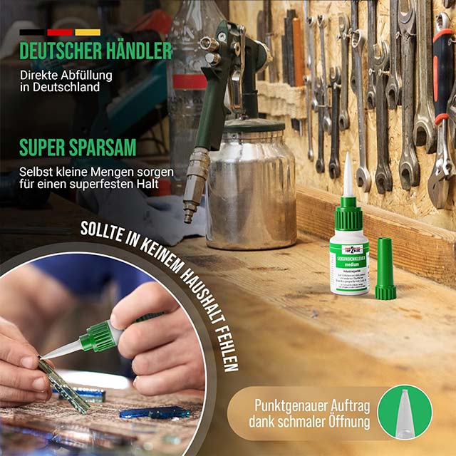 Langlauf Schuhbedarf® Shoe Glue Set - 20g Superglue & 60g Kömmerling Kövulfix Record Adhesive for Durable Shoe Repairs