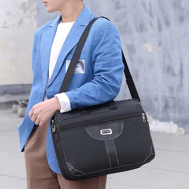 15.6–17 Inch Laptop Bag – Business Briefcase & Shoulder Messenger Bag for Office & Work Use
