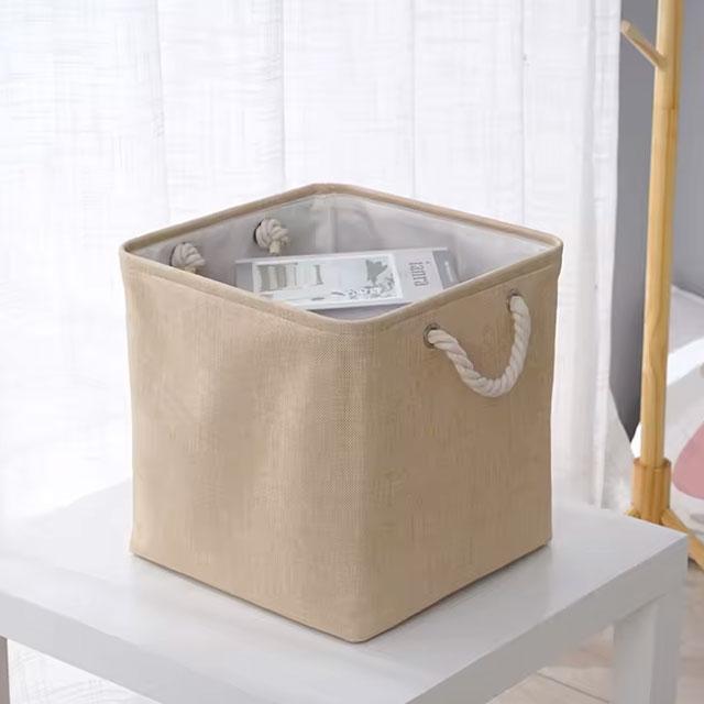 Large Capacity Foldable Linen Storage Basket – Laundry Hamper & Cloth Organizer