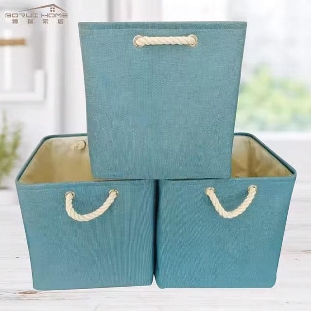 Large Capacity Foldable Linen Storage Basket – Laundry Hamper & Cloth Organizer