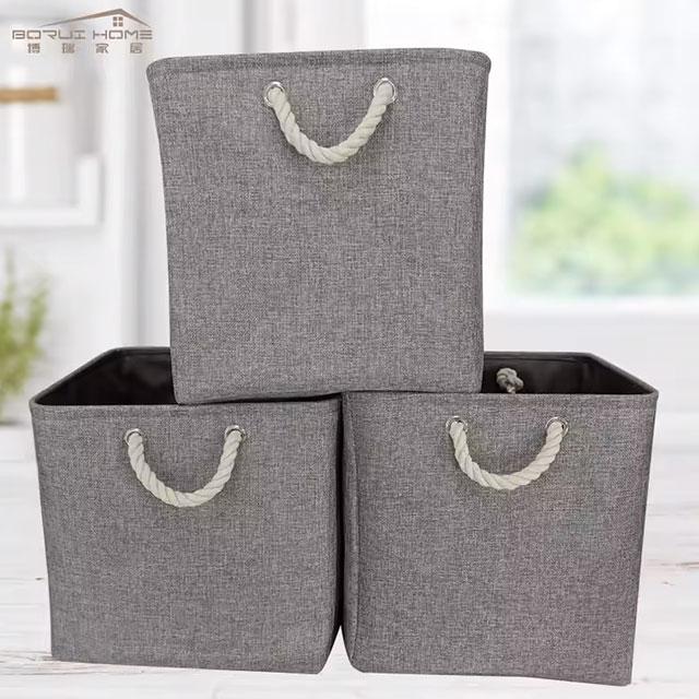 Large Capacity Foldable Linen Storage Basket – Laundry Hamper & Cloth Organizer
