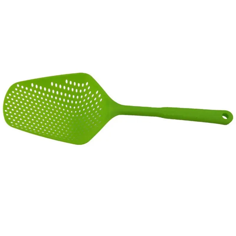 Large Multifunctional Strainer Spoon – High-Capacity Fried Food Skimmer & Vegetable Water Filter – Heat-Resistant Kitchen Funnel Colander
