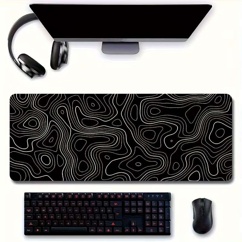 Large Extended Gaming Mouse Pad (800x300mm) – Extra-Wide Desk Mat with Reinforced Stitched Edges – Non-Slip Rubber Base Waterproof Mousepad – Ultra-Smooth Surface for Gamers & Office Work
