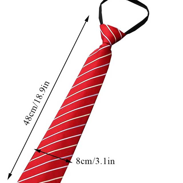 Lazy Zipper Men's Tie – Slim & Skinny Necktie for Business, Formal & Dress Wear | Solid & Striped Zipper Ties for Men