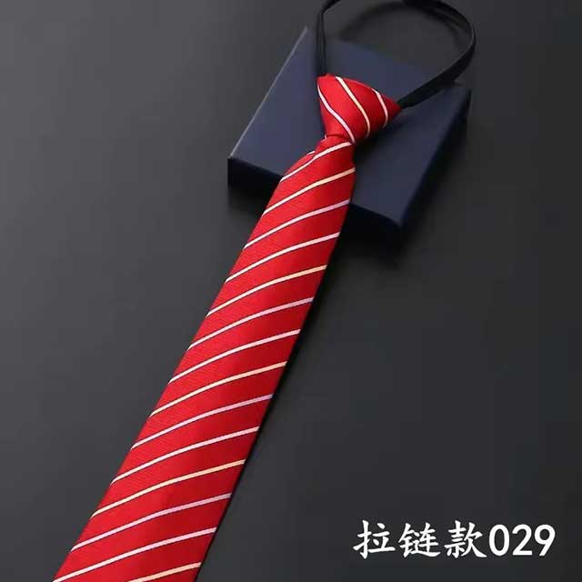 Lazy Zipper Men's Tie – Slim & Skinny Necktie for Business, Formal & Dress Wear | Solid & Striped Zipper Ties for Men