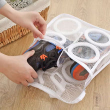 Sac de lavage et de séchage pour chaussures – Organisateur de lessive en maille protectrice pour baskets, sous-vêtements et soutiens-gorge (blanc/bleu/rose)